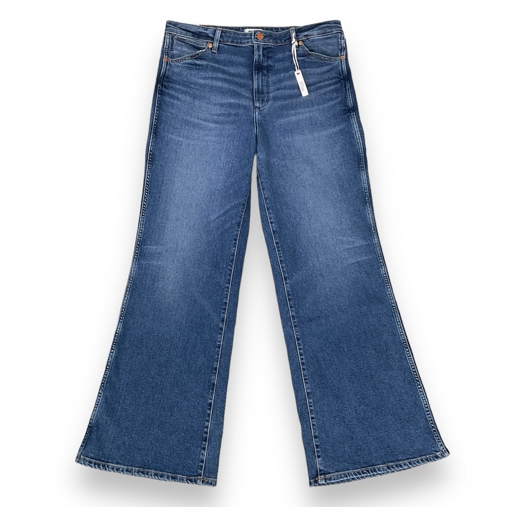 Wrangler Jeans Women 32x32 (ACTUAL 36x31) Blue Bonnie 683 Loose Flare Denim NWT
